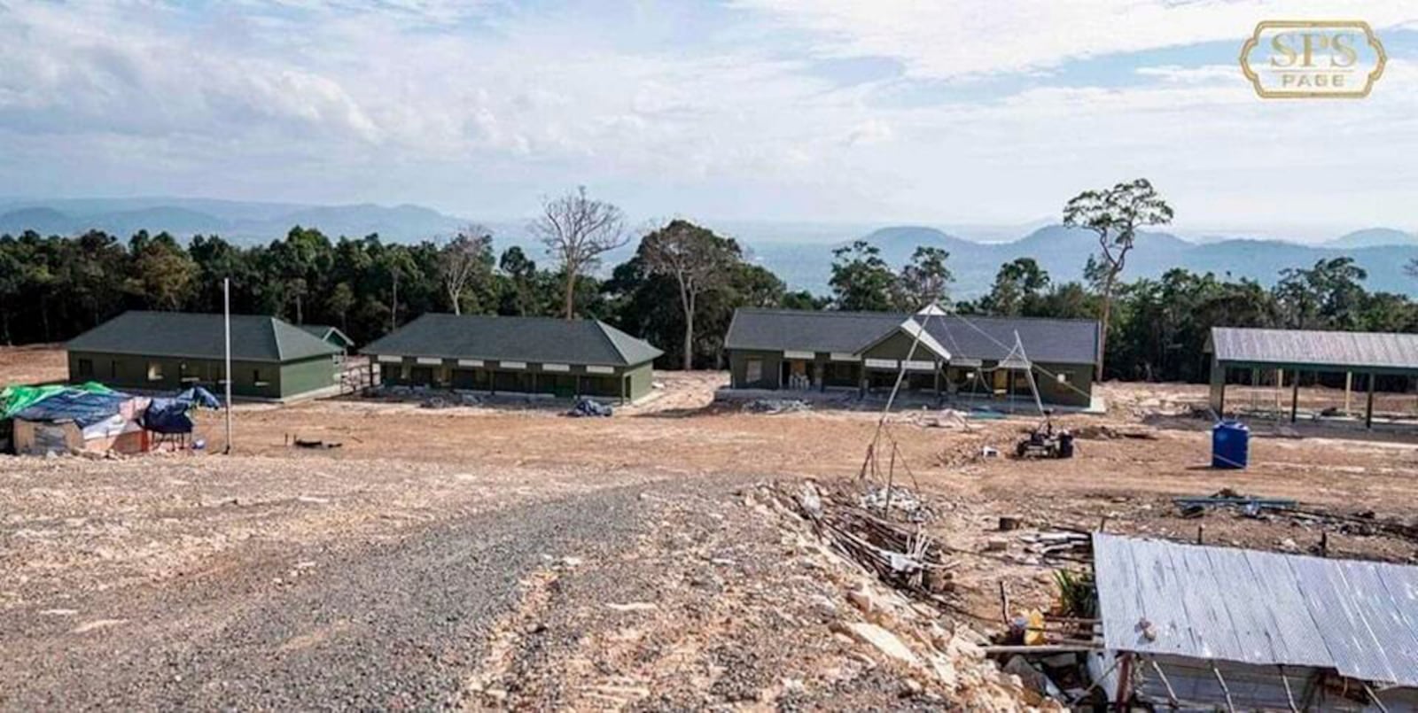 FILE - This photo released by the official Facebook page of the Ream Naval Base, shows a part of Cambodian Ream Naval Base in Sihanoukville, southwest of Phnom Penh, Cambodia, Sunday, Dec. 3, 2023. (Ream Naval Base's Facebook page via AP, File)