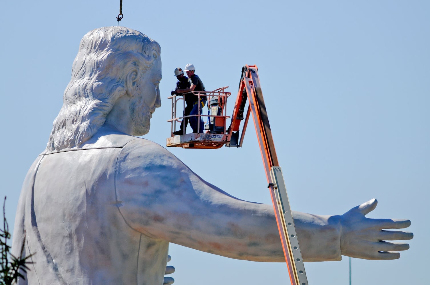 Throwback Thursday Jesus statue burns to the ground