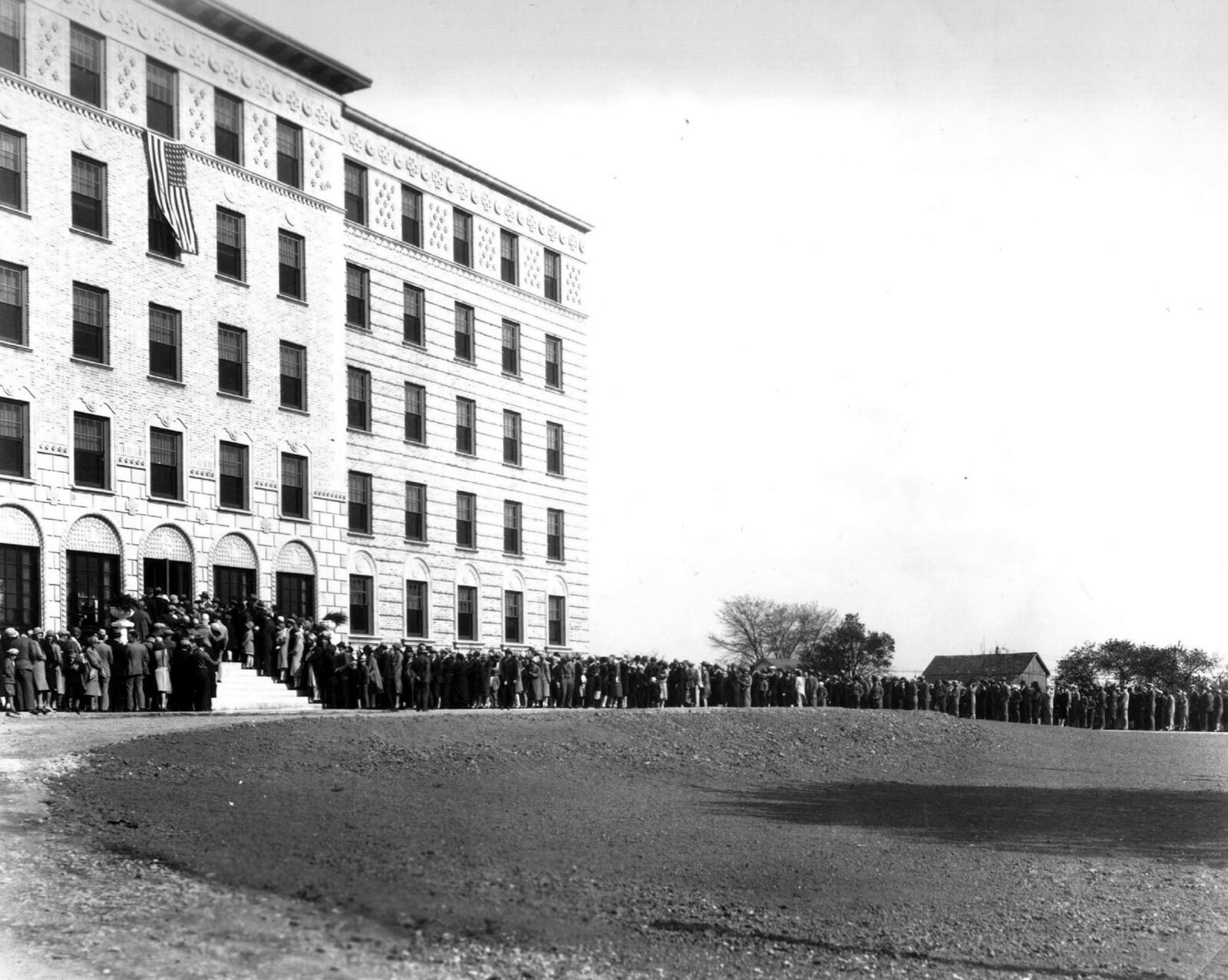 Fort Hamilton Hospital celebrates its 90th anniversary this year. A community open house in April 1929 at the original hospital (pictured) had an attendance of over 14,000 people.