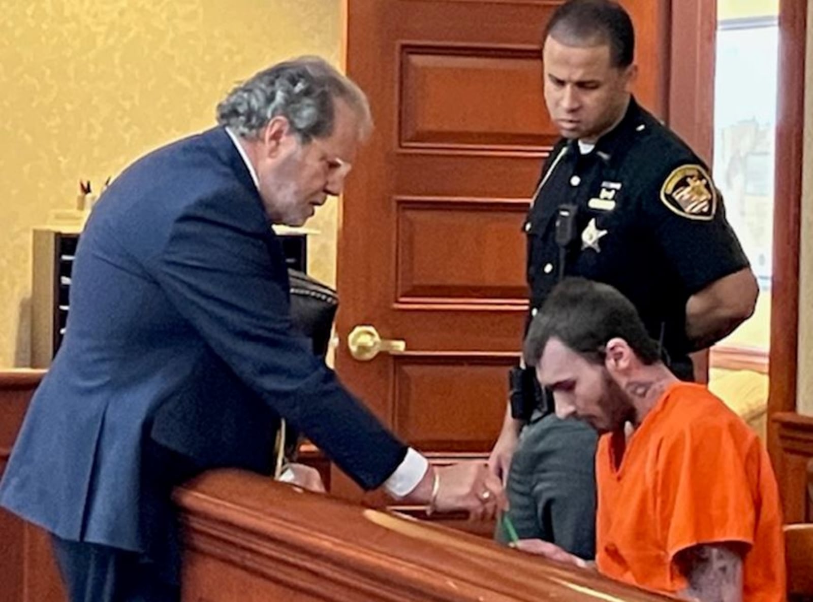 Dustin Lykins was arraigned Friday in Butler County Common Pleas Court for murder and the shooing death of Amber Adams in February in Middleown. LAUREN PACK/STAFF