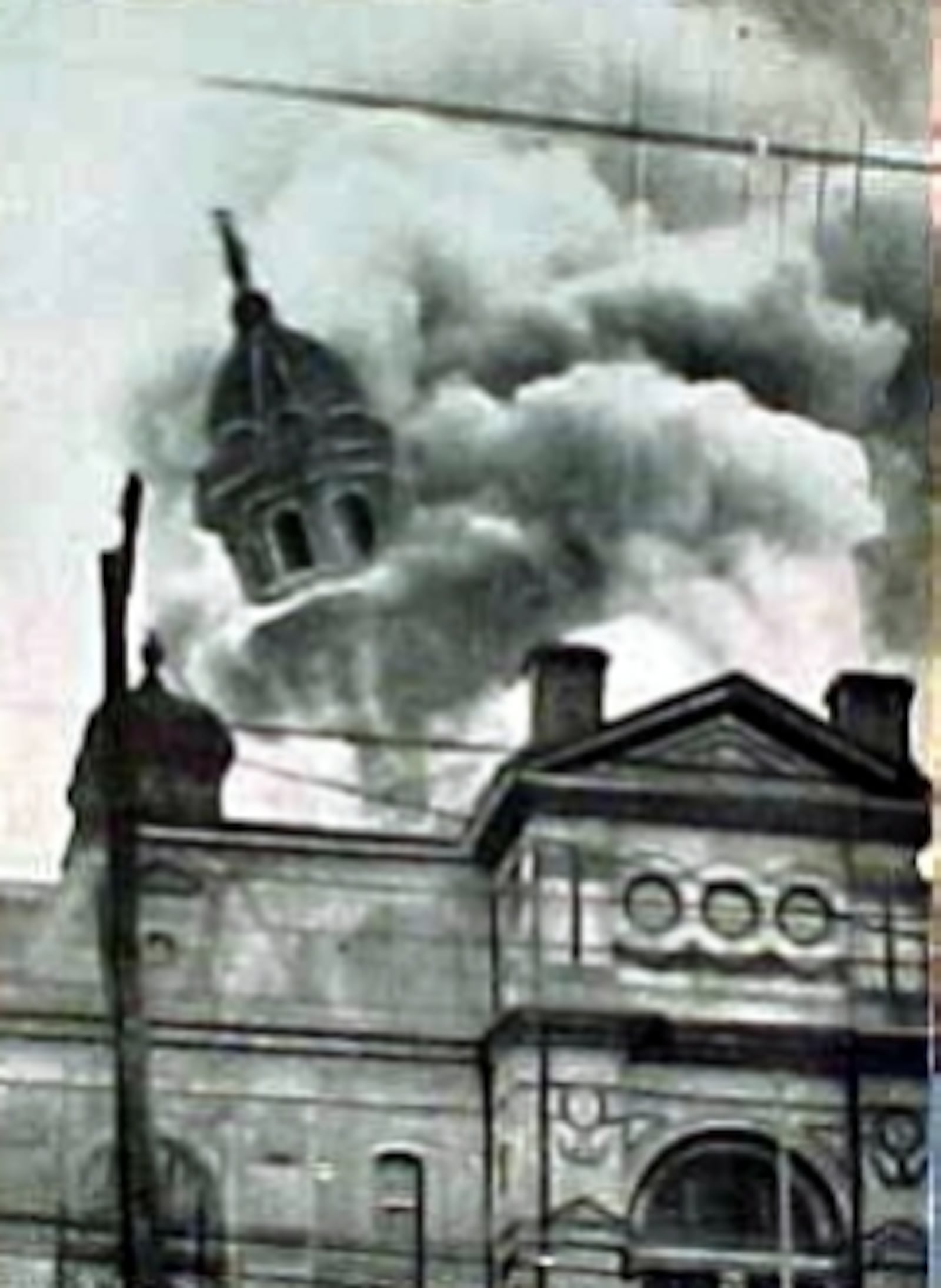 On March 14, 1912, the Historic Butler County Courthouse became a ﬁery inferno. County employees rushed through the building to secure irreplaceable governmental records, before fleeing the building and the billowing smoke pouring out of the courthouse windows. CONTRIBUTED