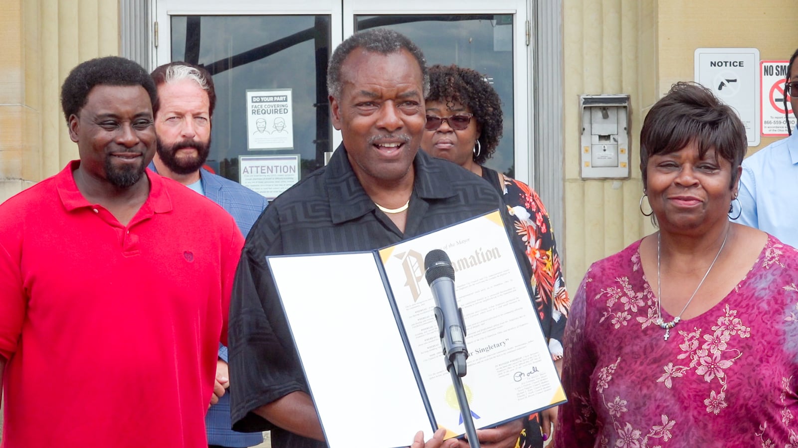 Arthur Singletary was honored by Hamilton this week for his help of other people during his career. Contributed