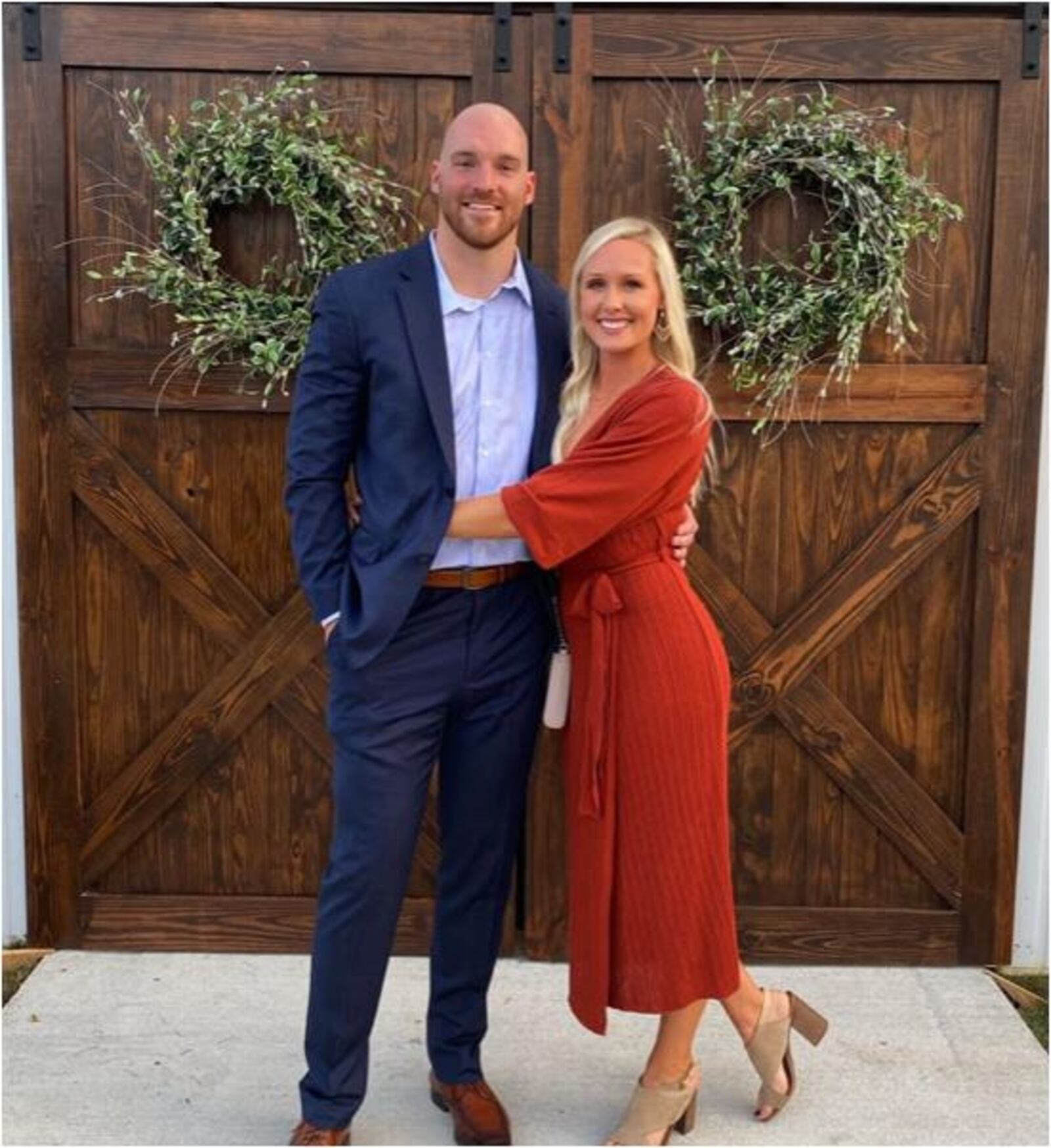 Matt Lengel, director facility operations at Spooky Nook Sports Champion Mill and his wife, Lauren. They met while he attended Eastern Kentucky University on a football scholarship and she was a pitcher for the University of Kentucky who played in the Women's College World Series. PROVIDED