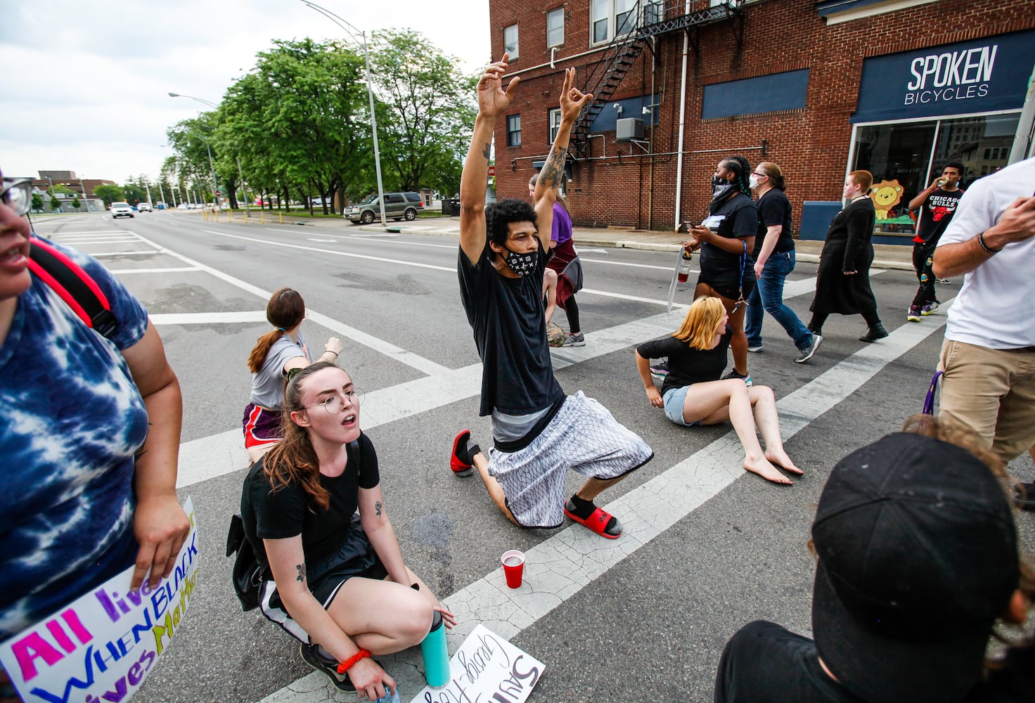 Crowd gathers for peaceful protest and march in Middletown