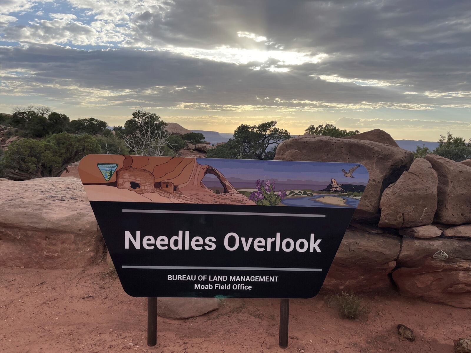 Bureau of Land Management land use for recreation in southern Utah near Kanab Needles Overlook run by the BLM near Canyonlands National Park south of Moab, Utah, March 29, 2024. (Donn Friedman/The Albuquerque Journal via AP)