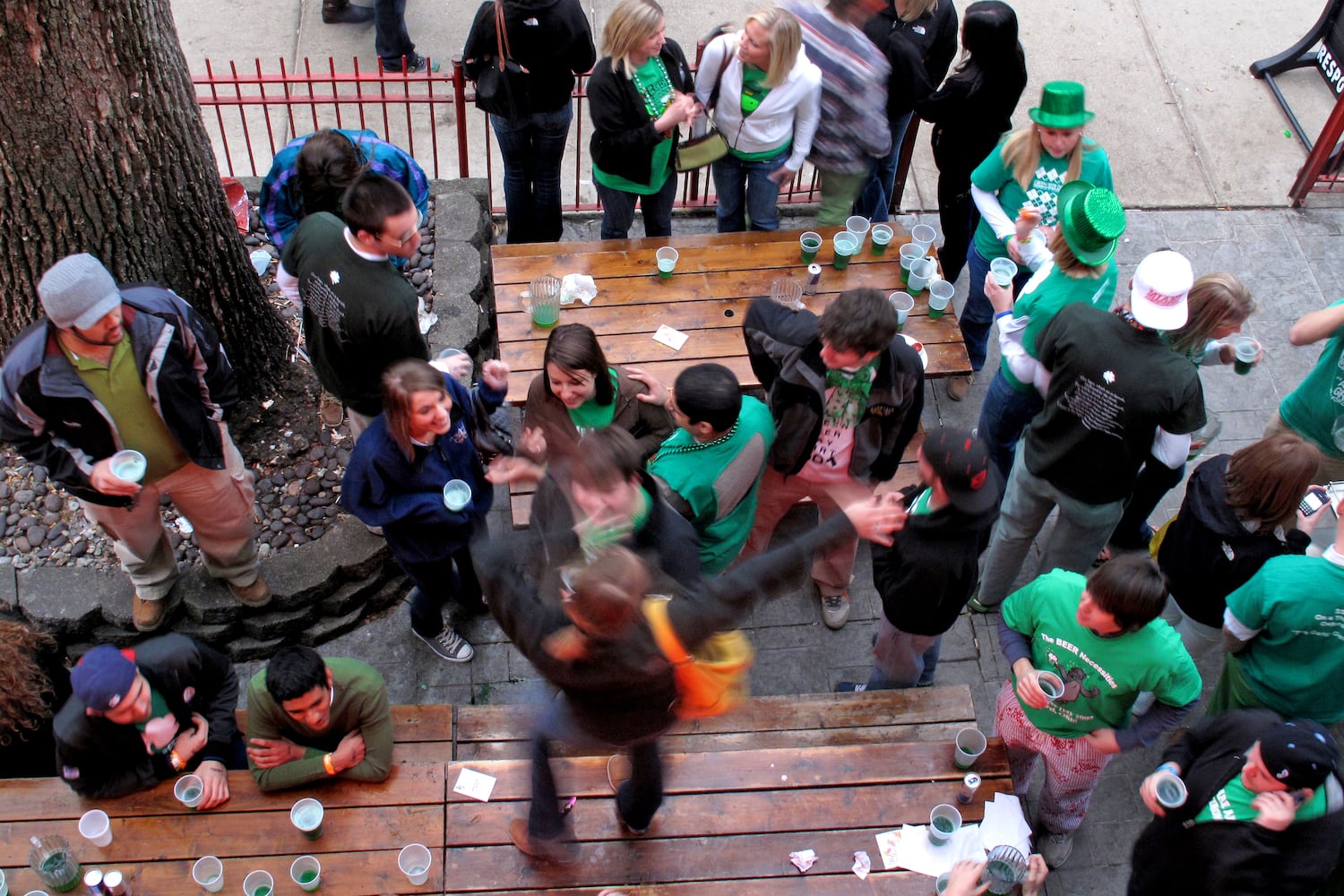 Green Beer Day in Oxford through the years