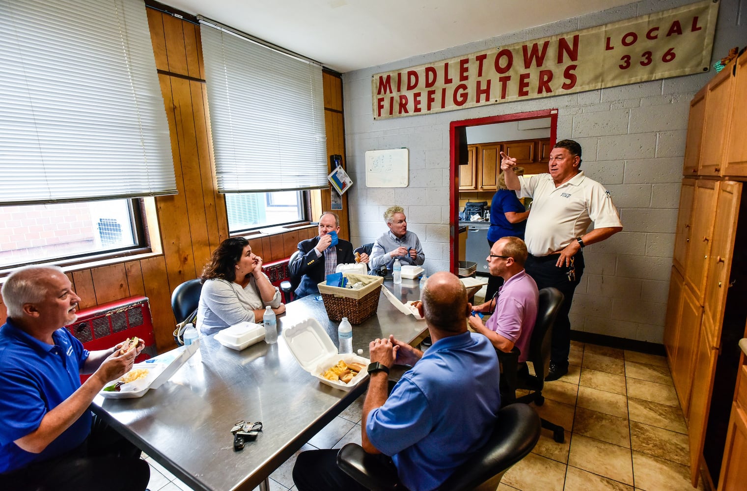 City council and officials tour Middletown fire stations