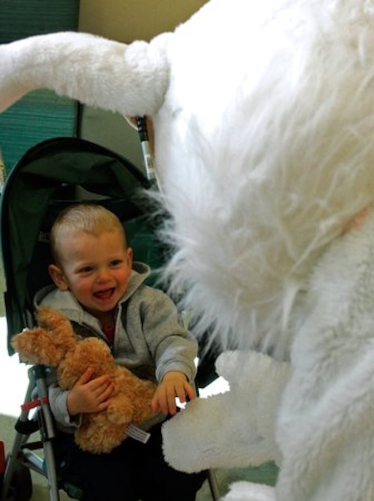 Easter Bunny visits Cincinnati Children's Liberty Campus