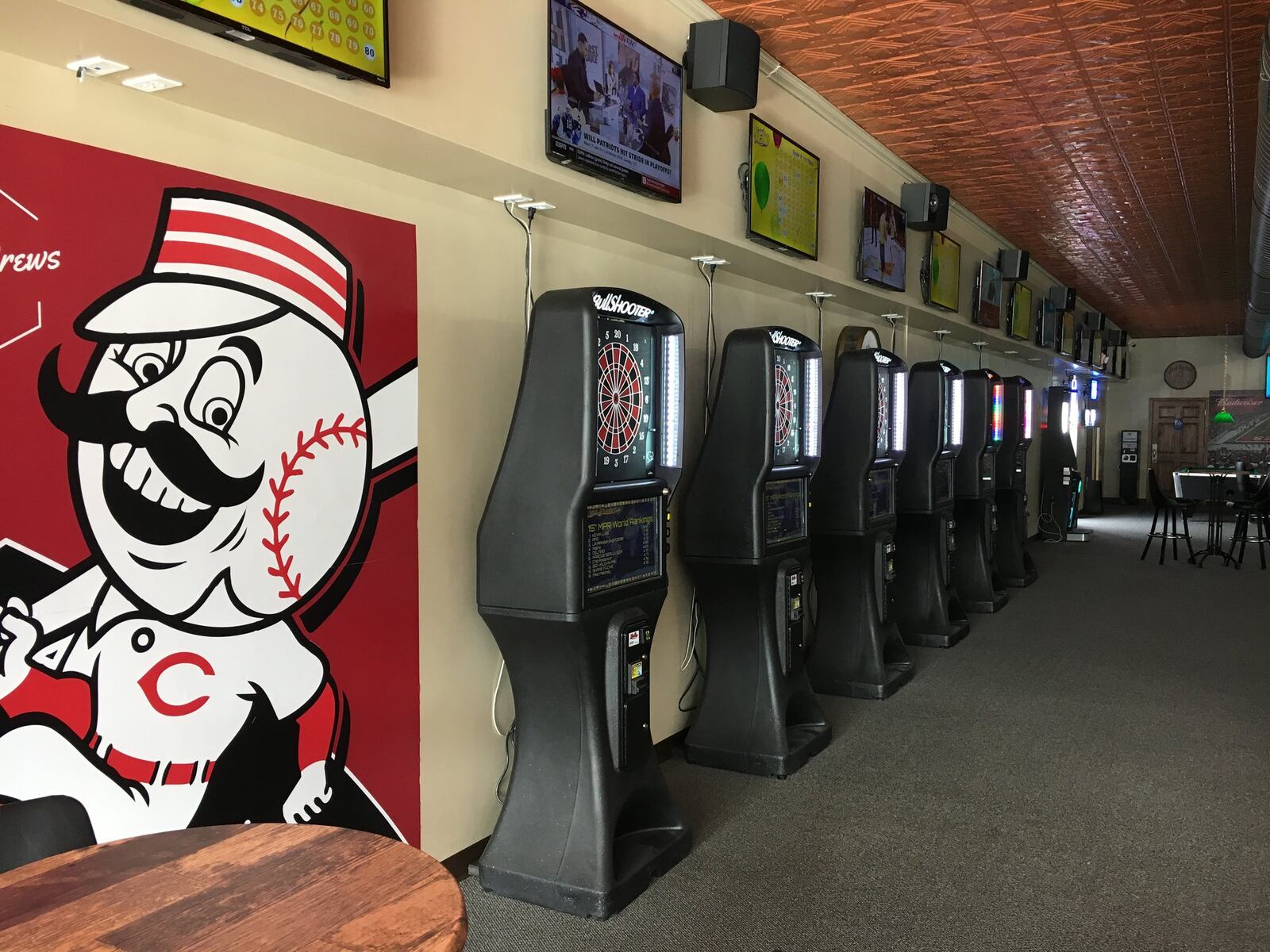 Central House of Brews features seven electronic dart boards and the owners hope to host dart leagues and tournaments.