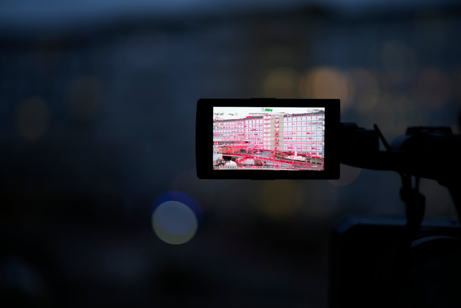 The Agostino Gemelli Polyclinic in Rome, where Pope Francis was hospitalized Friday after a weeklong bout of bronchitis worsened and is receiving drug therapy for a respiratory tract infection, is seen on a tv camera monitor, Saturday, Feb. 15, 2025. (AP Photo/Gregorio Borgia)