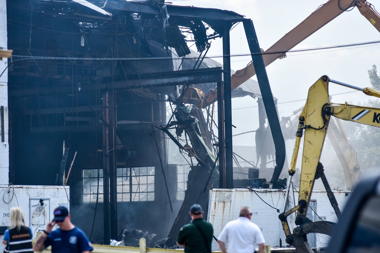 Aftermath of massive warehouse fire in Hamilton