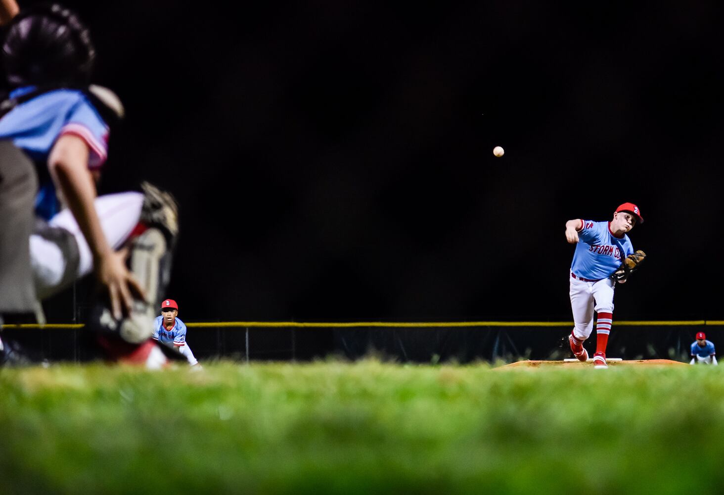 Youth baseball teams get back in action just after midnight