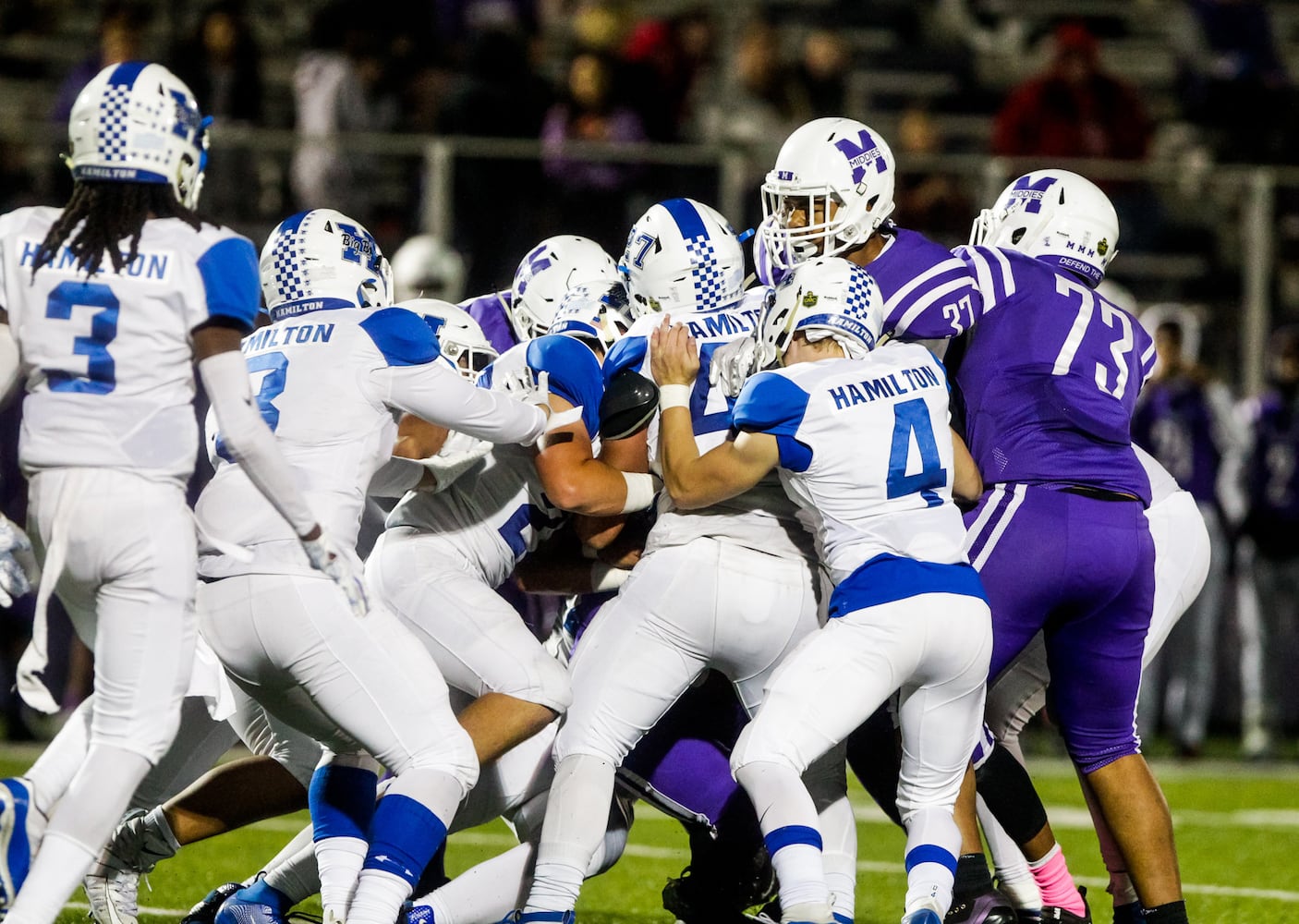 Hamilton Big Blue football beats Middletown Middies Friday, Oct. 19