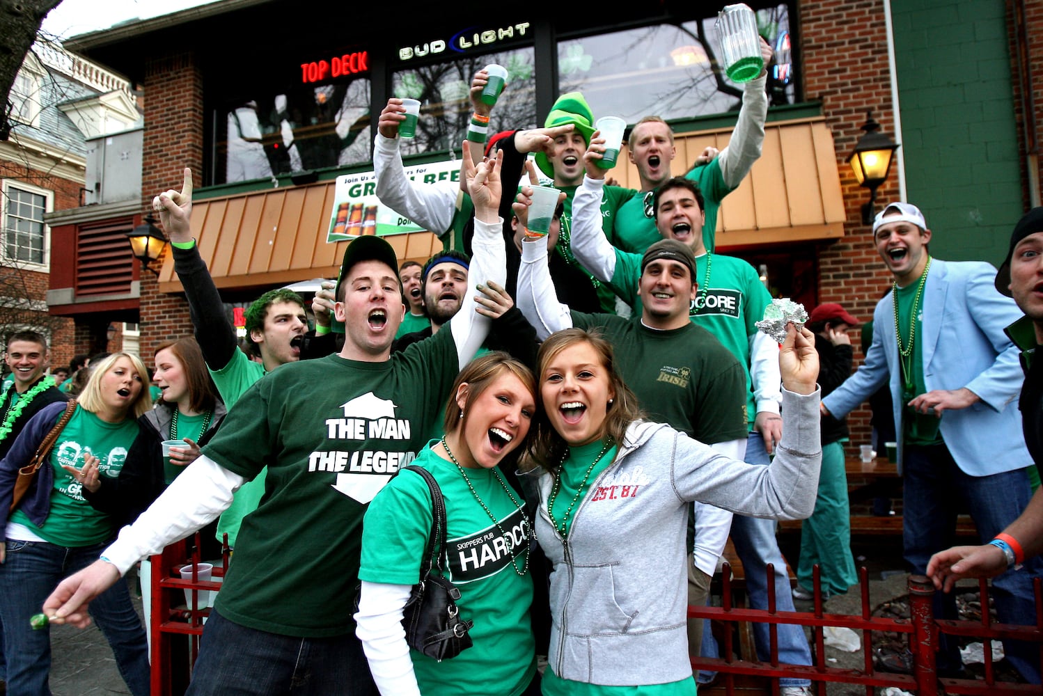 Green Beer Day in Oxford through the years