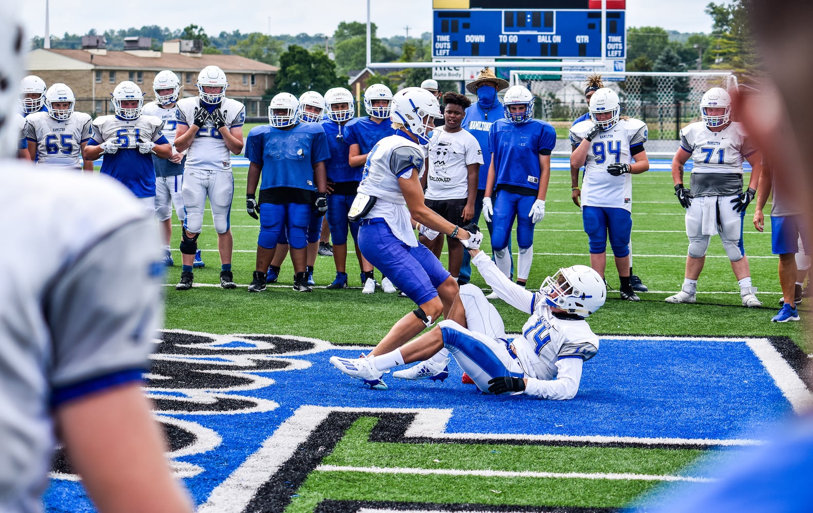 081220 Hamilton football practice