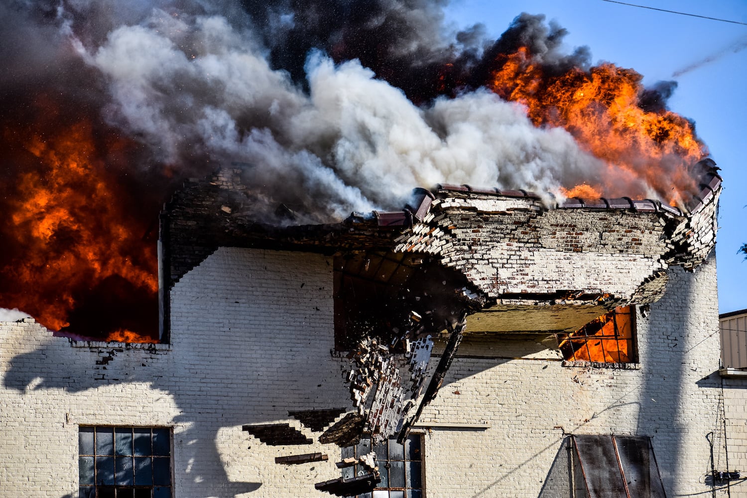 PHOTOS: Large fire at old Middletown Paperboard building on New Year’s Day