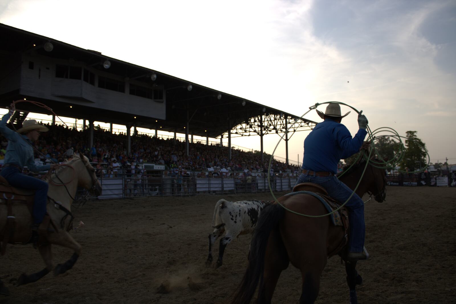 Cowboys and cowgirls from everywhere from Hamilton to Oklahoma competed in roping at the Butler County Fair on July 23