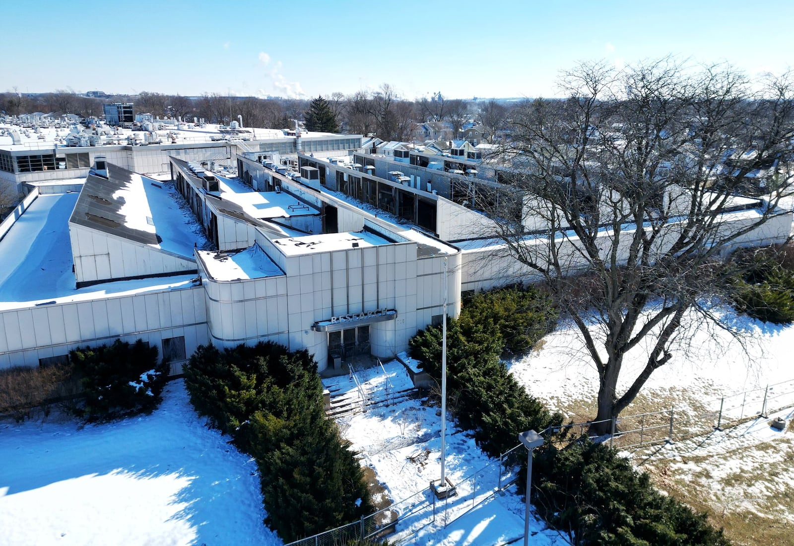 A groundbreaking was held to kick off build out of the new E.I. Ceramics manufacturing facility in the old AK/Armco Research Center Friday, Jan. 24, 2025 on Curtis Street in Middletown. NICK GRAHAM/STAFF