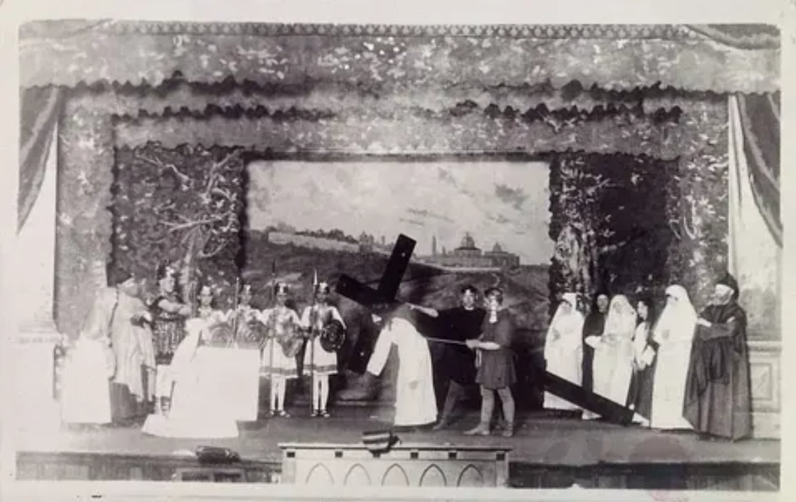 The St. John Passion Play has moved around to different churches throughout the years. Ron Hendershot, president, wants o identify people in old photos of it. CONTRIBUTED