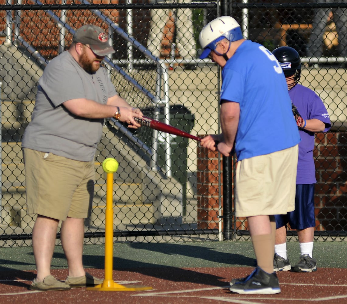 Ball games at Joe Nuxhall Miracle League Field