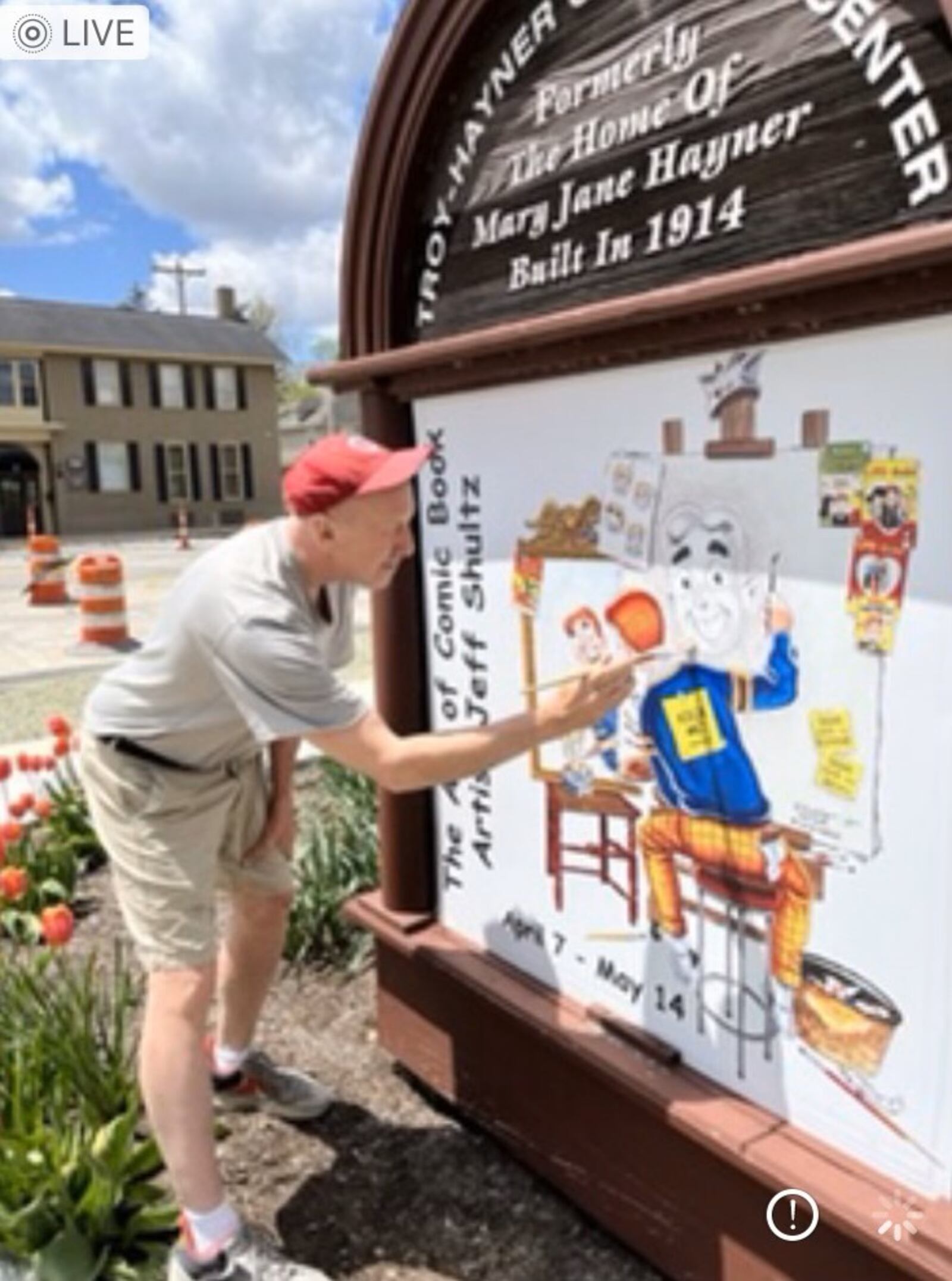 Jeff Shultz exhibited his decades of artwork in Troy earlier this year. CONTRIBUTED