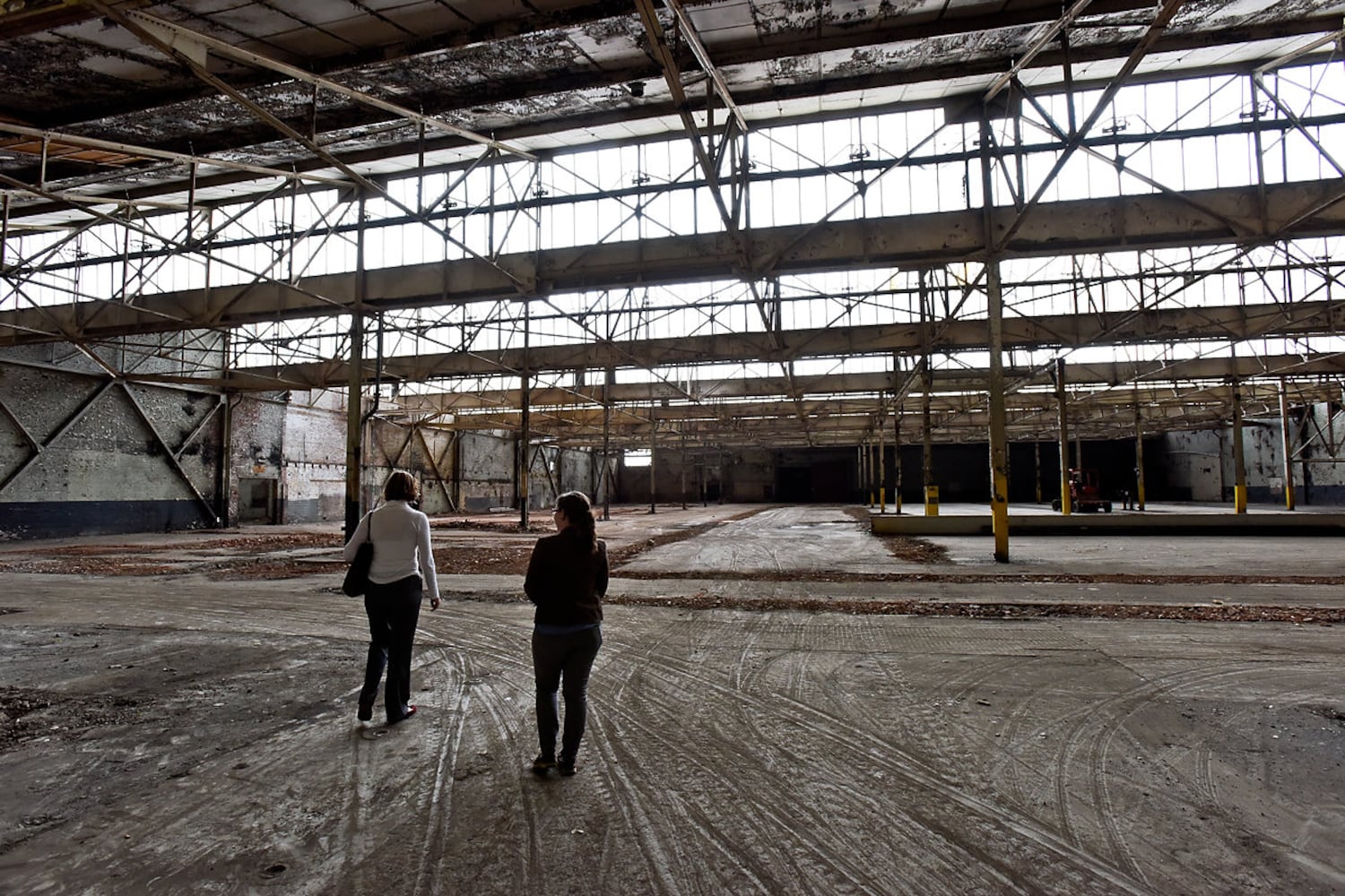 Tour of former Champion Paper Mill