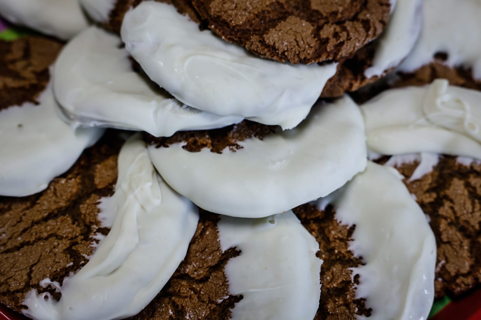 The Dayton Daily News Holiday Cookie Contest returned this year with area bakers submitting 32 of their very best recipes. A panel of judges selected the top three cookies. Pictured are White Chocolate Dipped Ginger Cookies submitted by Kasey Fuqua of Oakwood. JIM NOELKER/STAFF