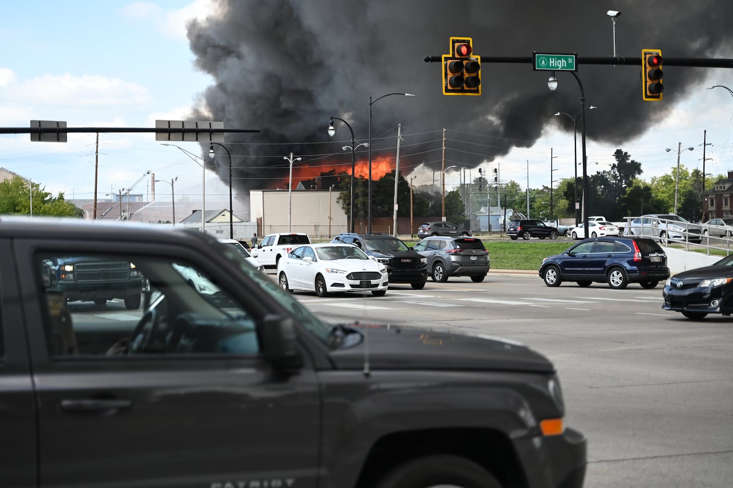 Fire destroys former Beckett Paper office building in Hamilton