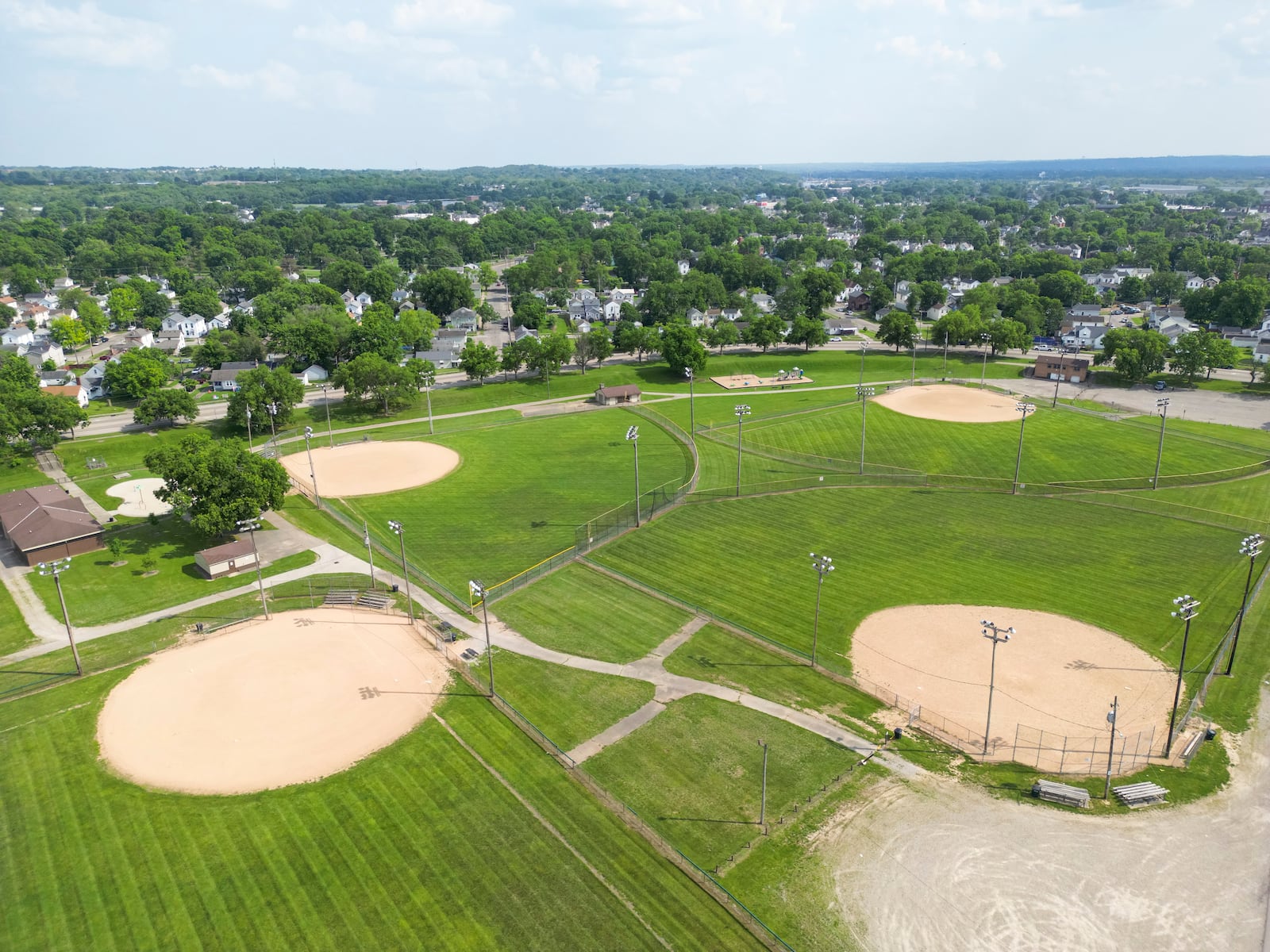 Joe Nuxhall Baseball Fields at LJ Smith Park is part of the North Hamilton Crossing study area in Hamilton. North Hamilton Crossing is a planned transportation project to build a new bridge across the Great Miami River and a railroad overpass connecting northwest Hamilton to US127, State Route 4, and State Route 129. NICK GRAHAM/STAFF