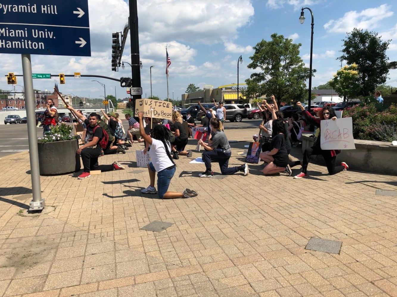 Hamilton protest