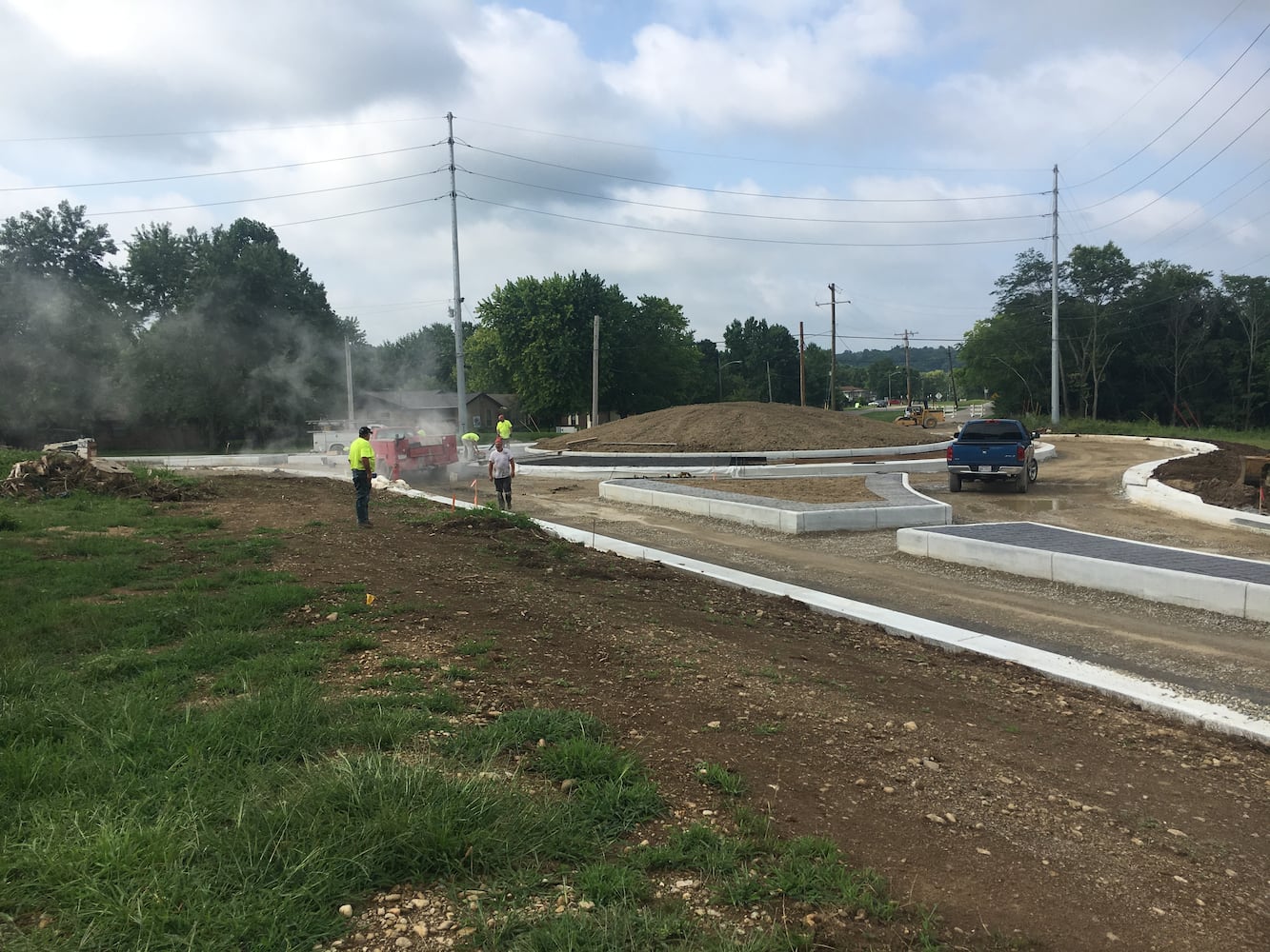 PHOTOS: Fairfield’s first modern roundabout construction progression