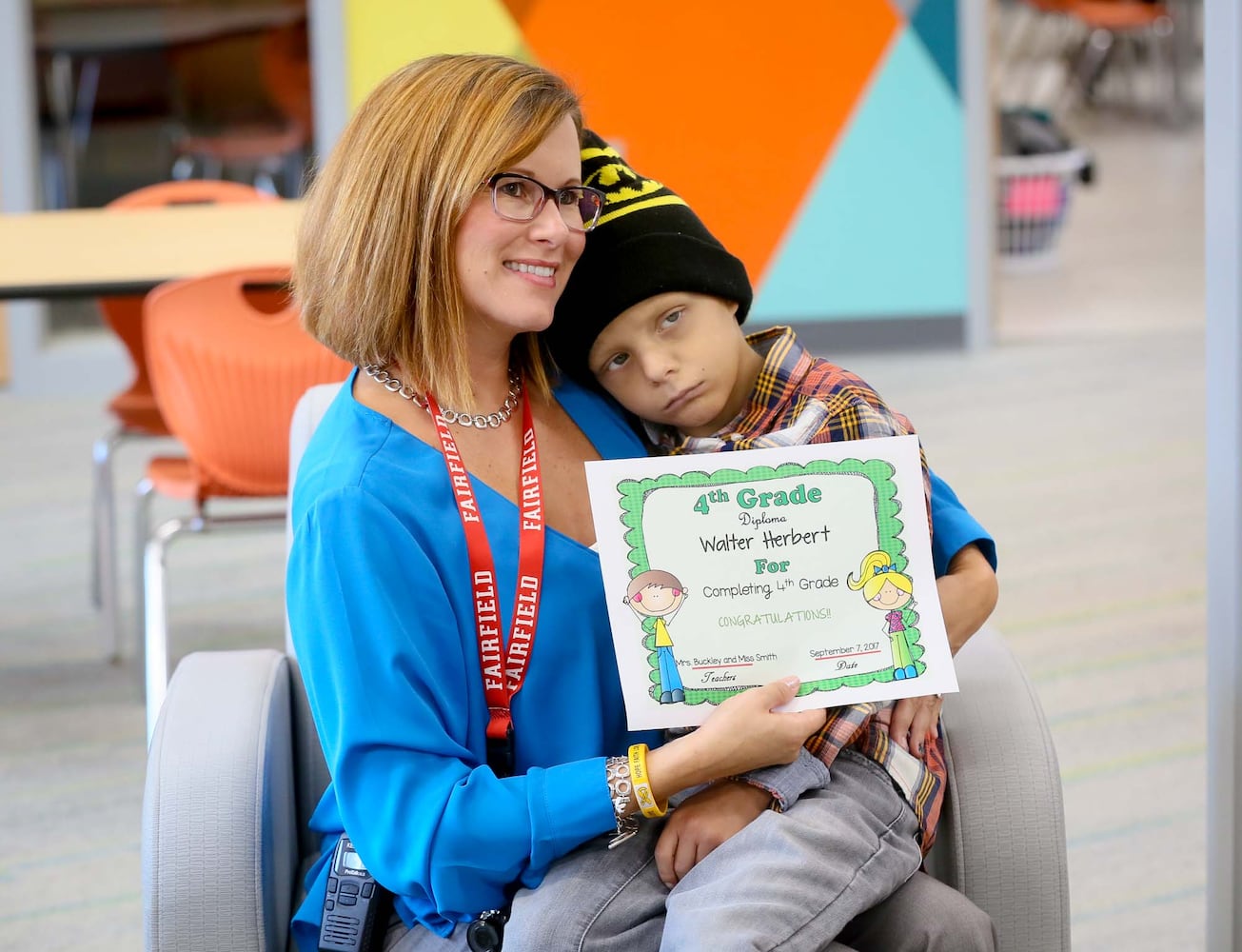 PHOTOS Fairfield student Walter Herbert has special graduation