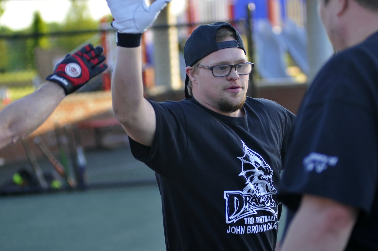 Ball games at Joe Nuxhall Miracle League Field