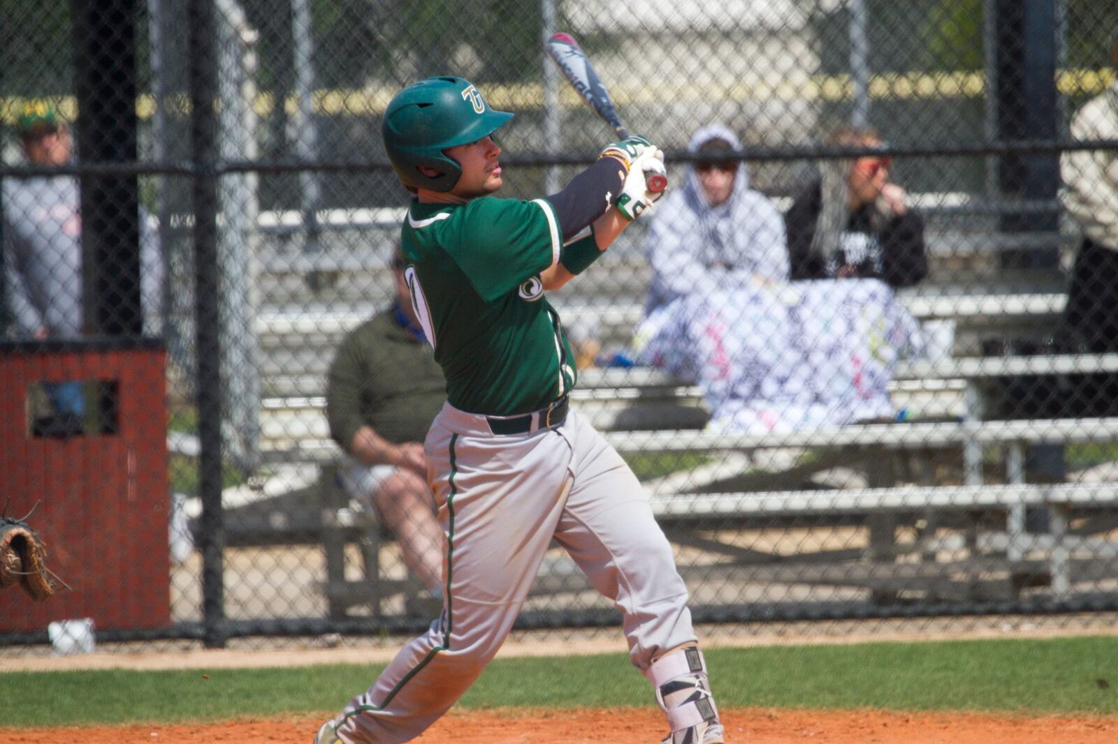 Redshirt junior catcher John Heckman is the leading hitter for the Tiffin University baseball team this season with a .364 average. PHOTO COURTESY OF TIFFIN ATHLETICS/KAREN LENTO