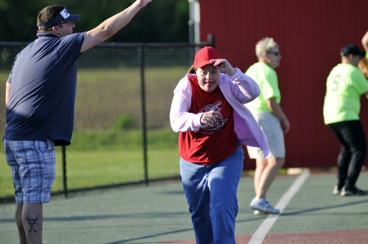 Ball games at Joe Nuxhall Miracle League Field