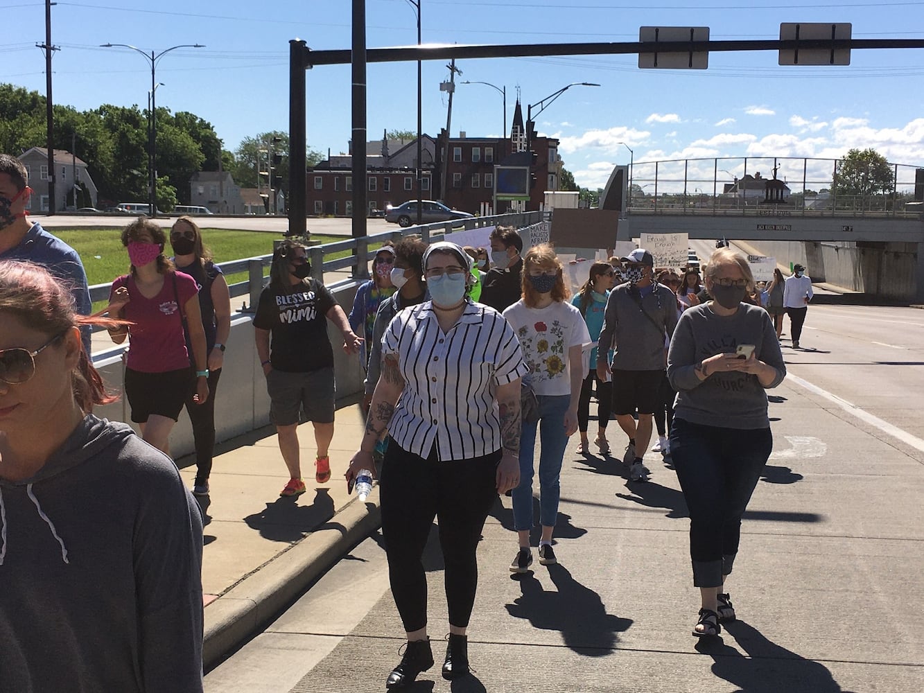 PHOTOS: Hundreds march in protest during Hamilton event at courthouse