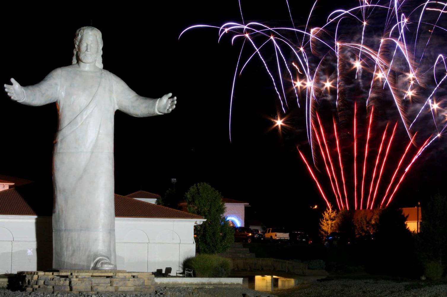 Throwback Thursday Jesus statue burns to the ground