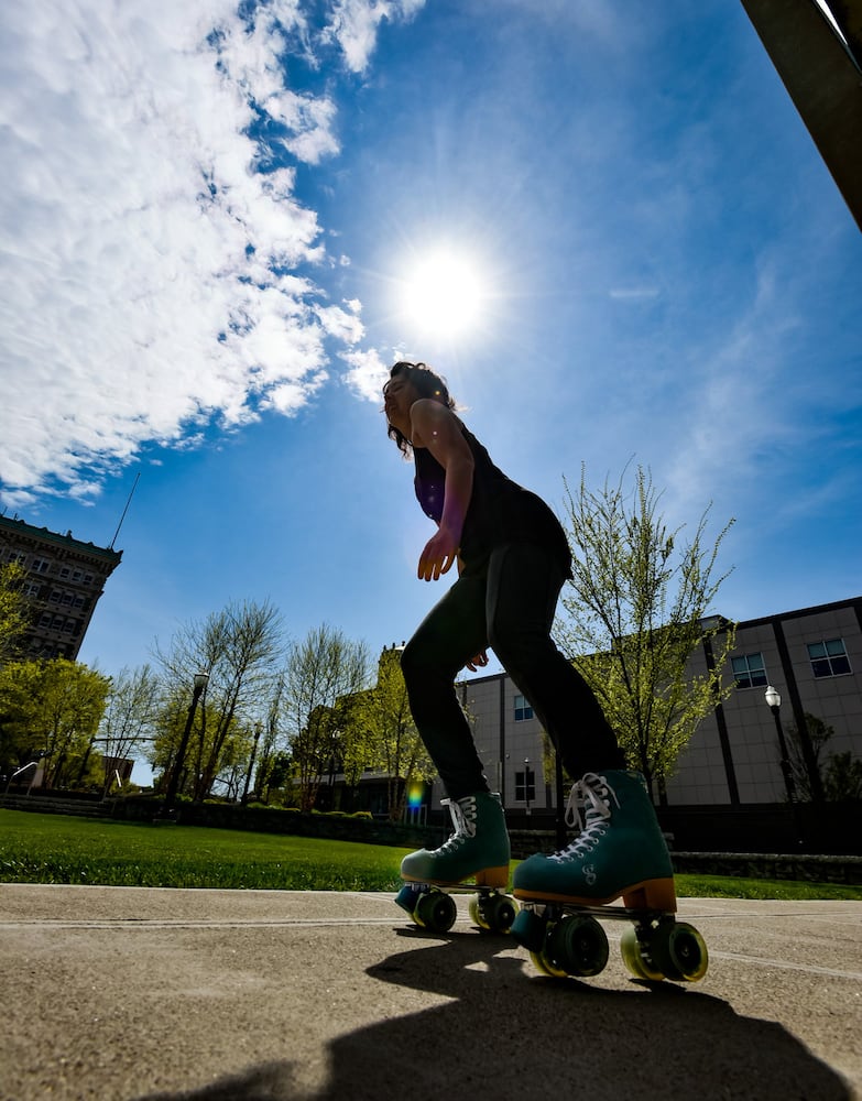 People enjoy the Spring weather in Hamilton