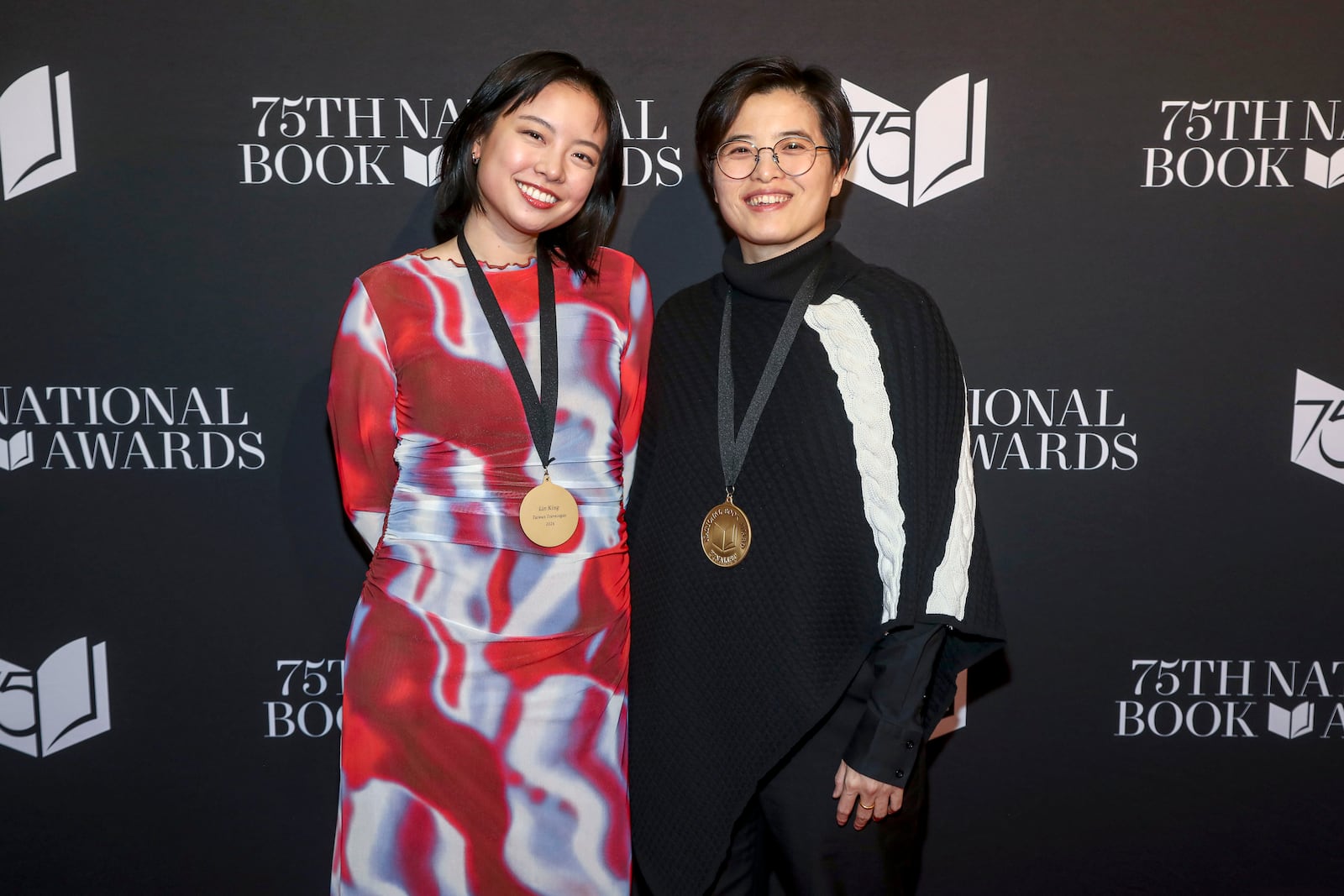 Translator Lin King, left, and author Yang Shuang-zi attend the 75th National Book Awards ceremony at Cipriani Wall Street on Wednesday, Nov. 20, 2024, in New York. (Photo by Andy Kropa/Invision/AP)