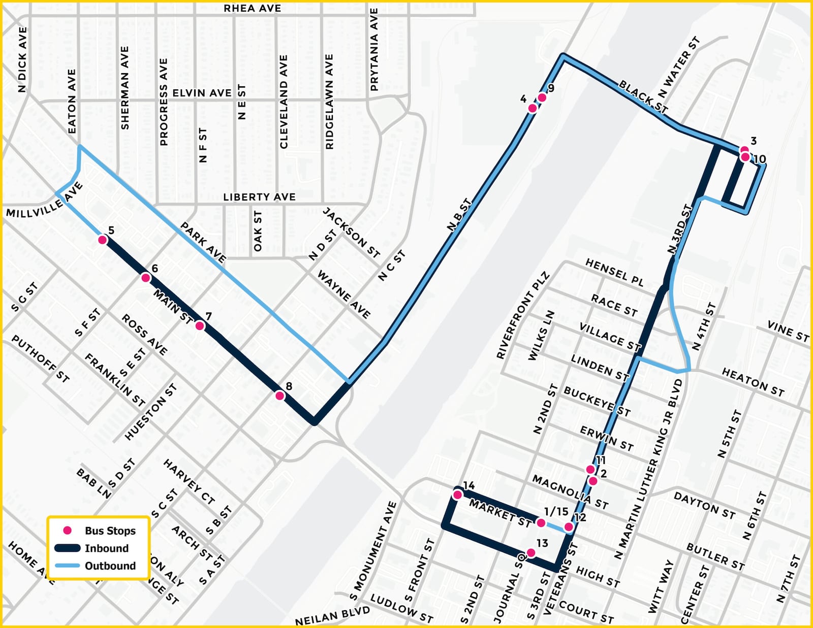 To kick off the Butler County RTA's 30th anniversary celebration, the agency has introduced the free Weekend Summer Shuttle Service, which starts June 21, 2024, and will run through Aug. 24, 2024. The shuttle will connect people to various restaurants, bars, and retailers in the downtown Hamilton area. PROVIDED/BCRTA