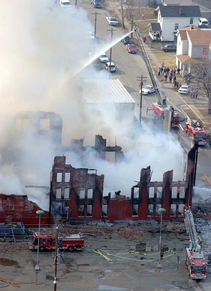 Recker Custom Woodworking building fire in 2004 in Middletown