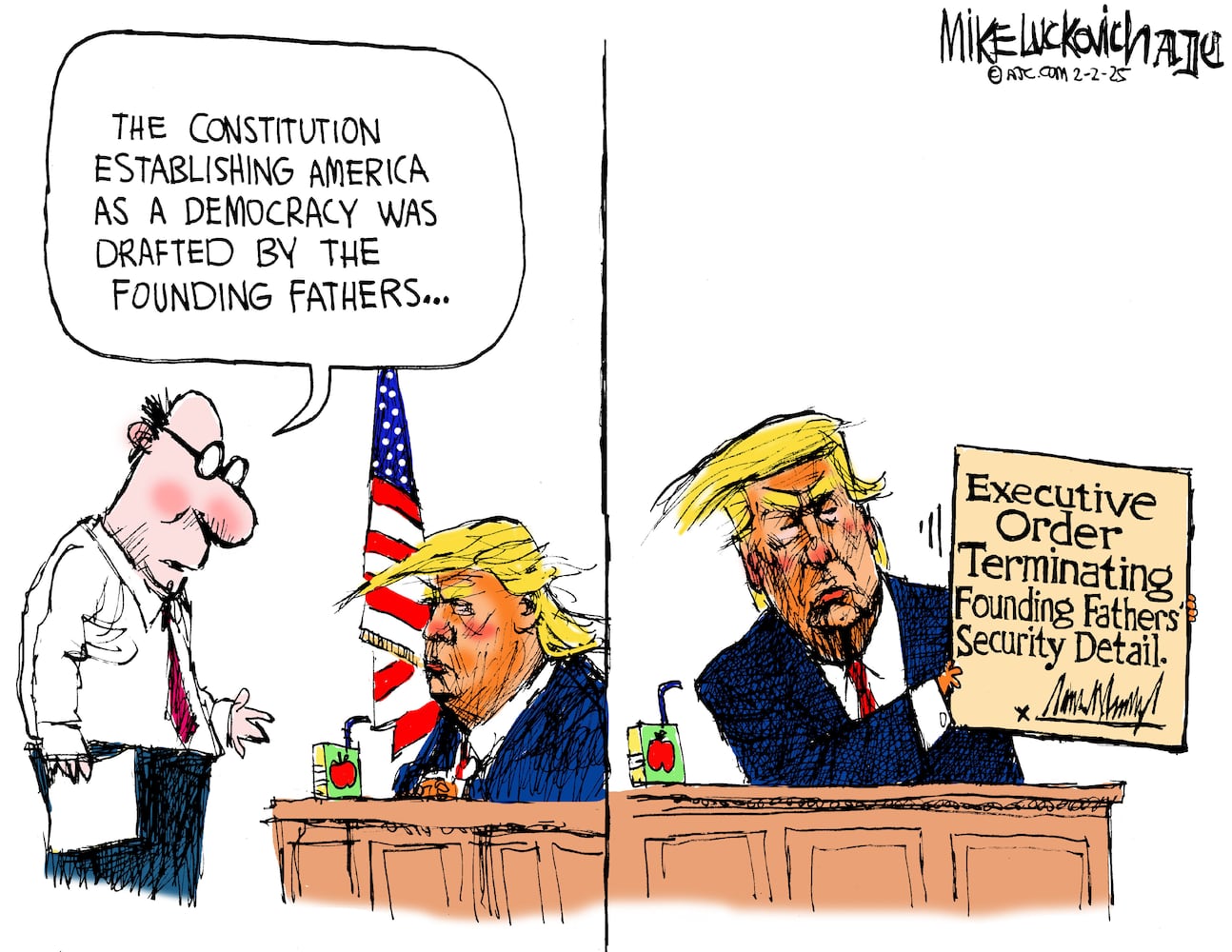 CARTOONS: Mike Luckovich, Feb. 3, 2025