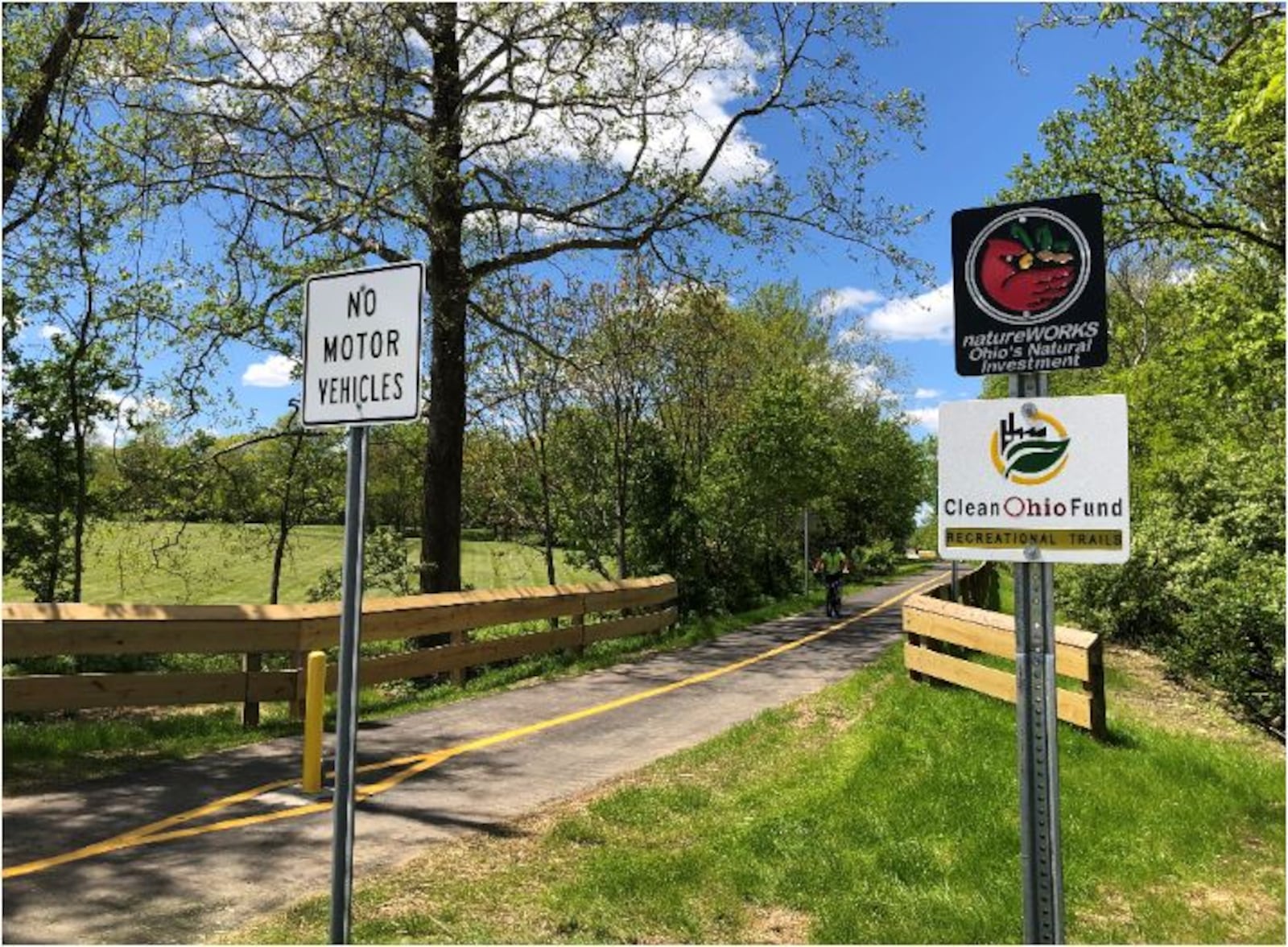 Phase 1 of Hamilton's Beltline bike/hike path recently was finished, with Phase 2 to be finished by this time next year. MIKE RUTLEDGE / STAFF