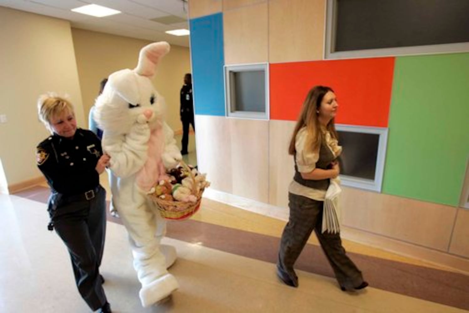 Easter Bunny visits Cincinnati Children's Liberty Campus