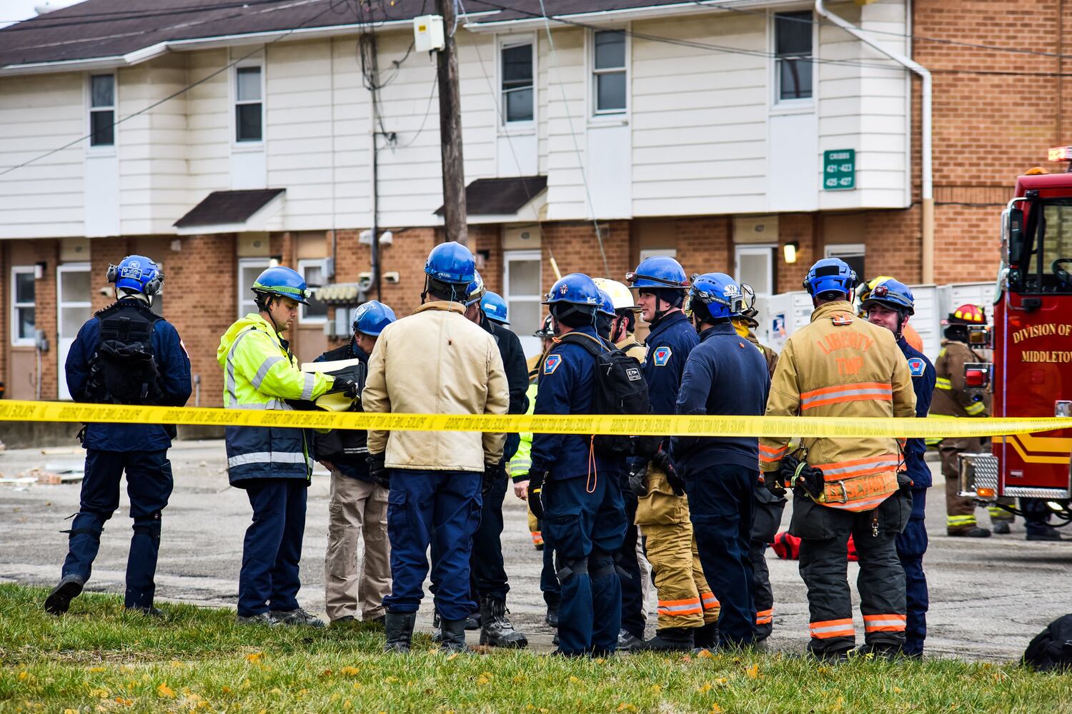 PHOTOS: Middletown apartment building collapse injures 1