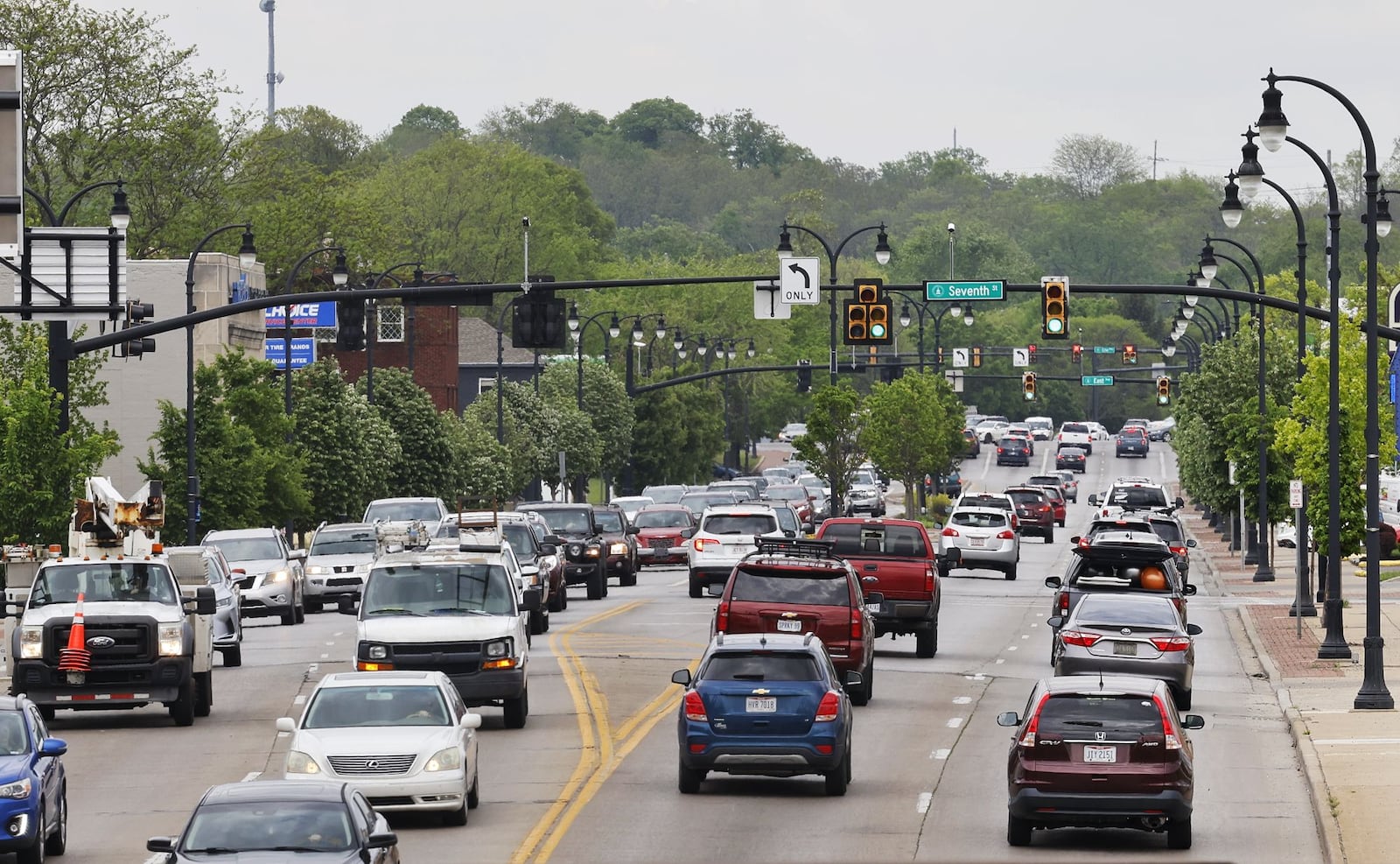 The city of Hamilton is seeking a $15 million grant from the Safe Streets and Roads for All Program established by the Bipartisan Infrastructure Law. The funds, which will see a $3.75 million city match, would implement projects identified in the city’s Safe Streets and Roads for All Action Plan in order to support Hamilton's efforts to achieve the Vision Zero goal of zero traffic deaths and serious injuries on Hamilton’s roadways. NICK GRAHAM/STAFF