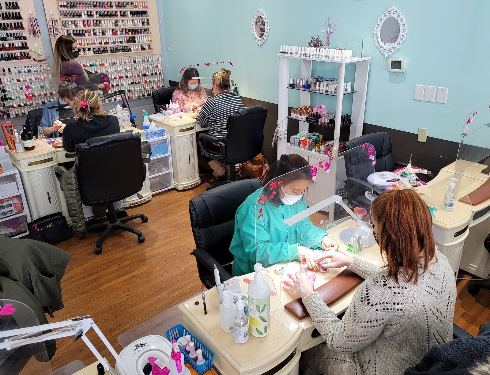 L'Amour Day Spa & Nails in West Chester Township is one of the businesses that received a coronavirus relief grant through Butler County. NICK GRAHAM  / STAFF