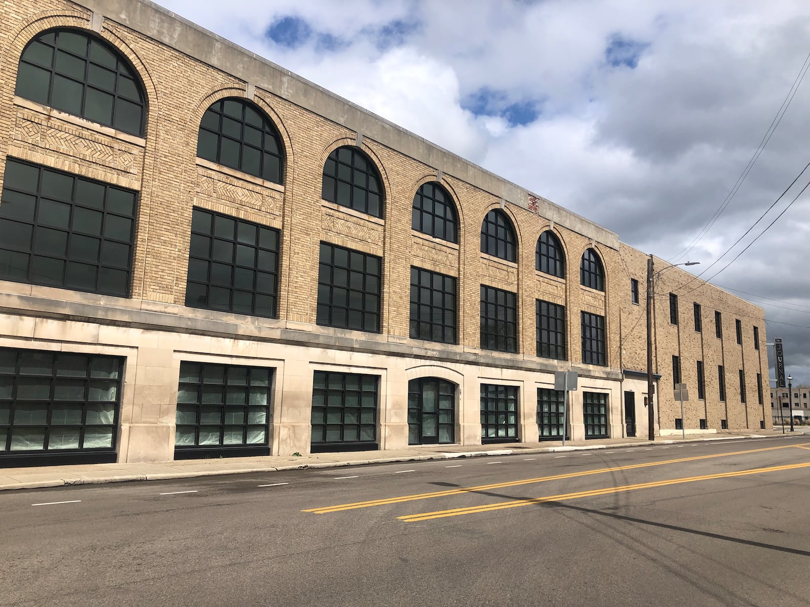 Raymond Scott, who purchased the former Middletown Journal building in 2020, said he spent $240,000 replacing 70 windows. RICK McCRABB/STAFF