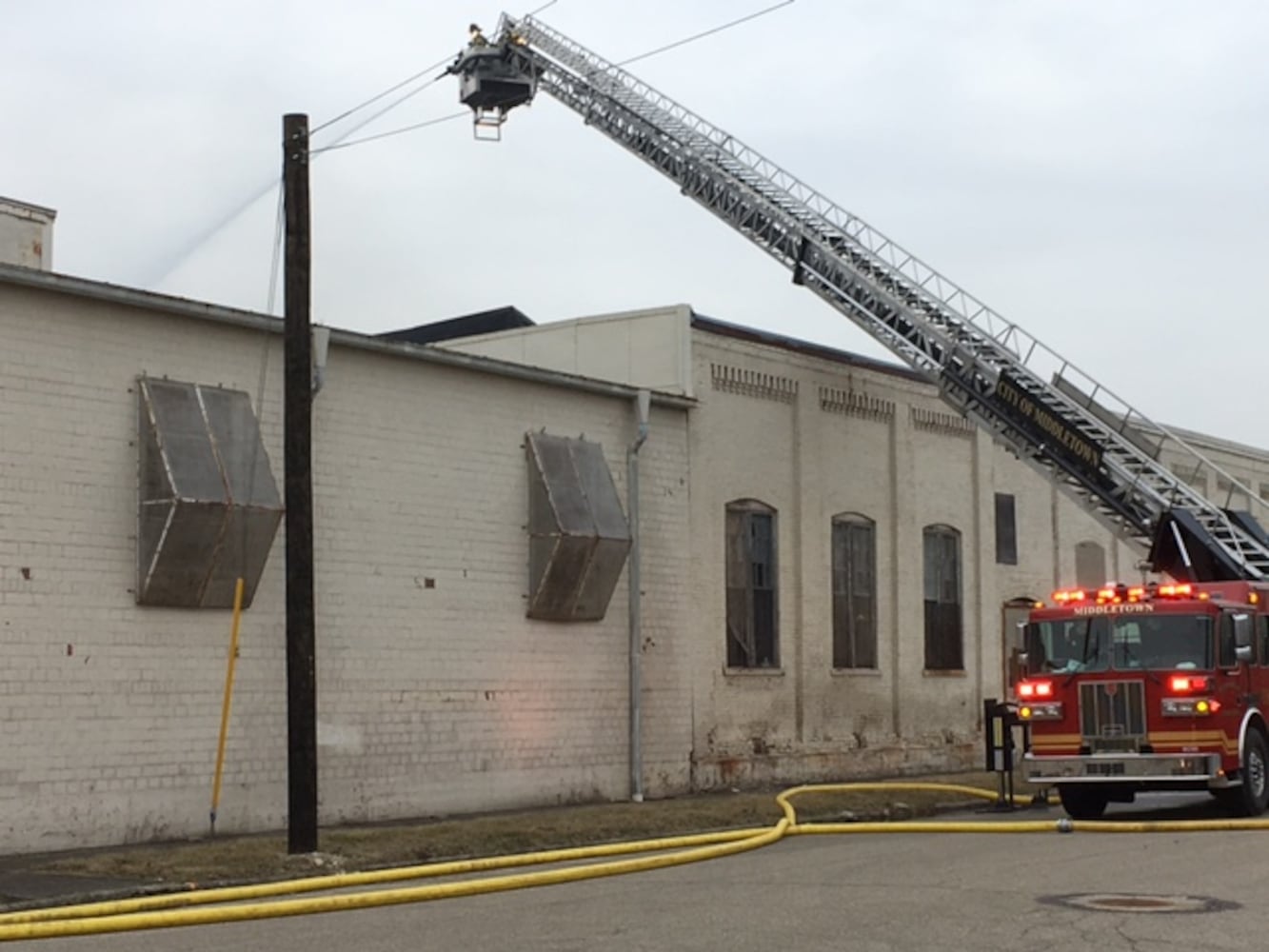 PHOTOS: Vacant warehouse fire in Middletown