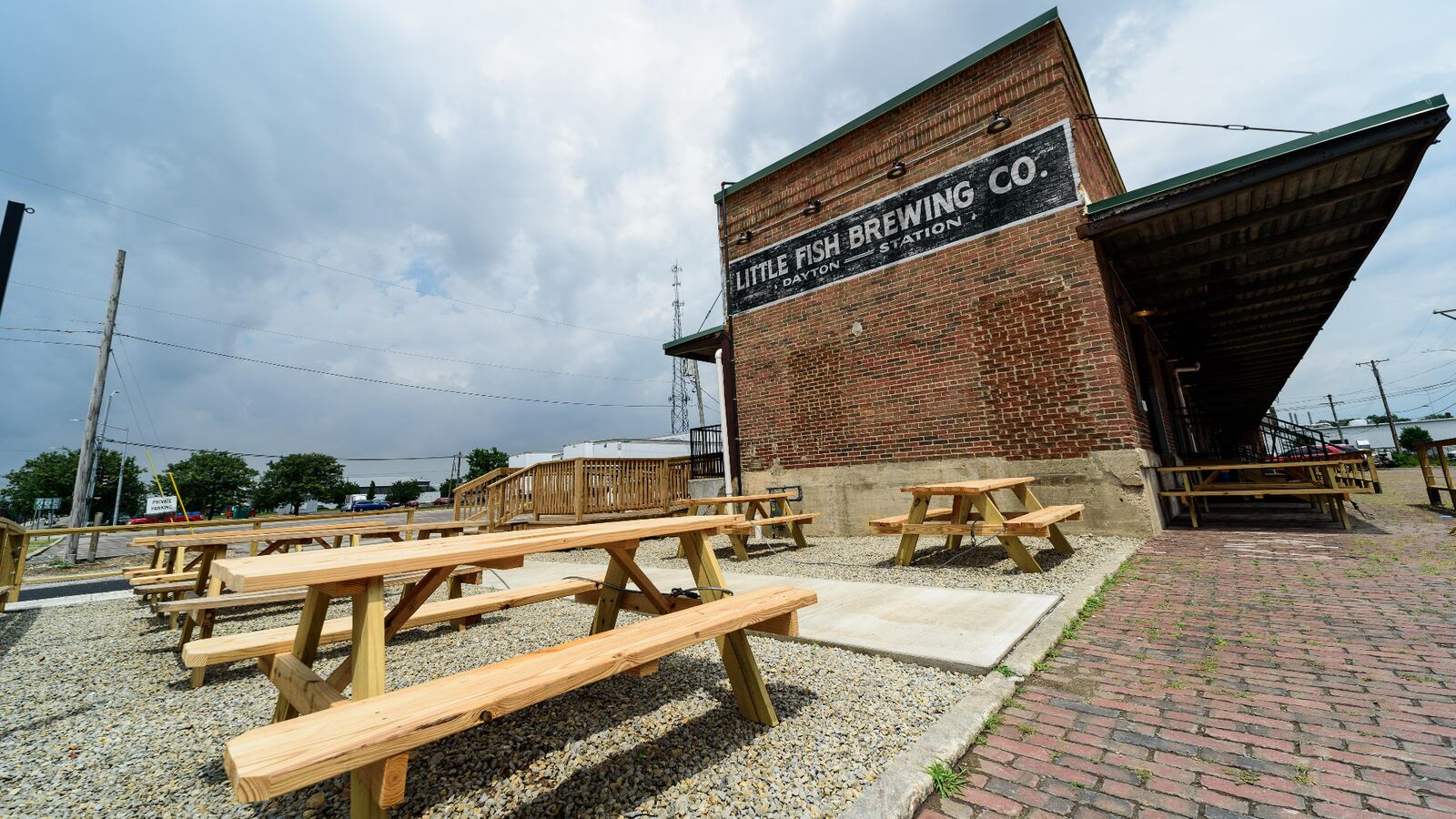 Athens, Ohio-based Little Fish Brewing Company’s second location at 116 Webster St. in downtown Dayton’s Webster Station historic district. TOM GILLIAM / CONTRIBUTING PHOTOGRAPHER